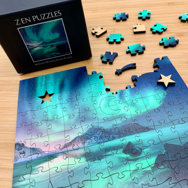 Aurora Borealis Zen Puzzle. There are many benefits to the brain from puzzles.