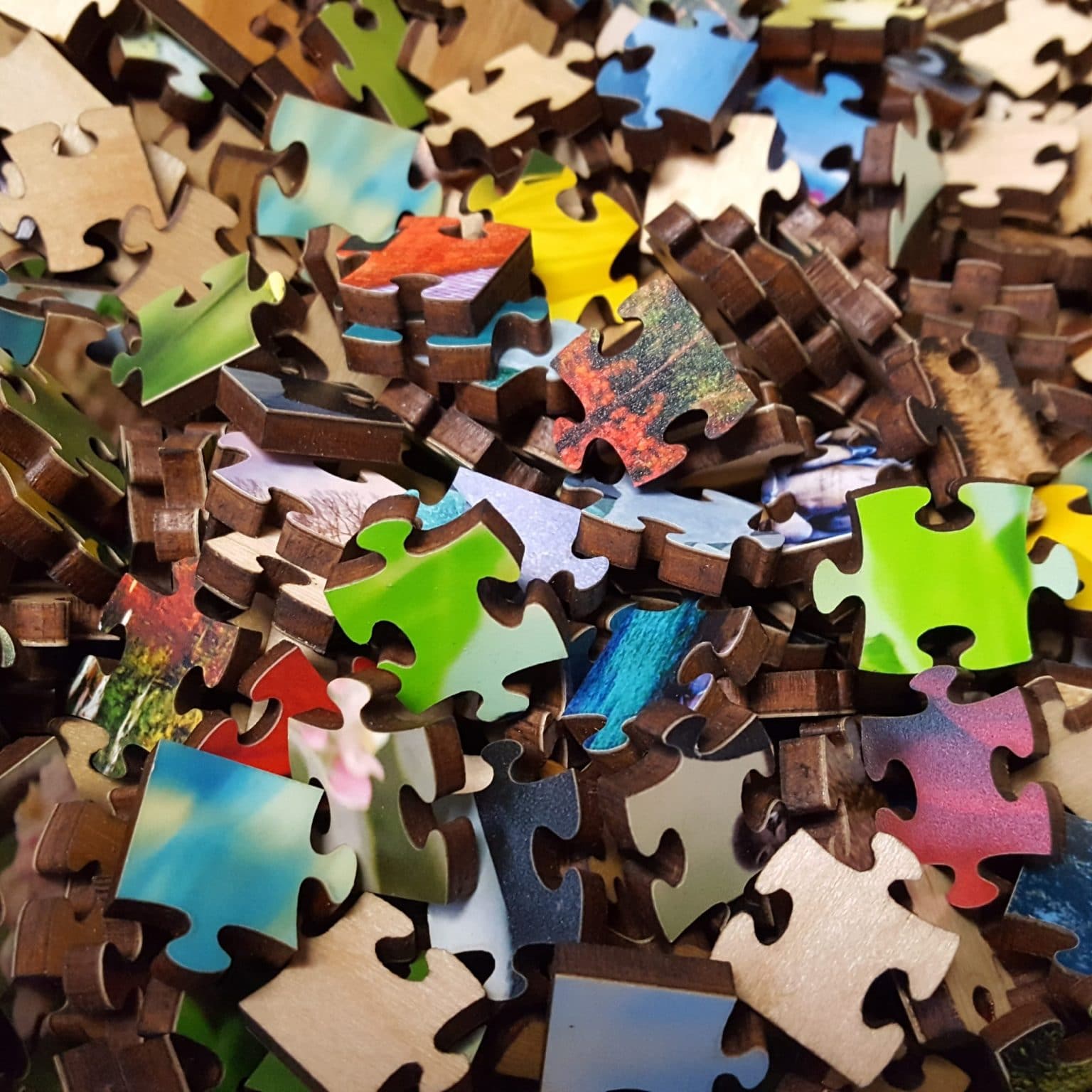 Assorted Puzzle Pieces Zen Puzzles Artisanal Wooden Jigsaw Puzzles