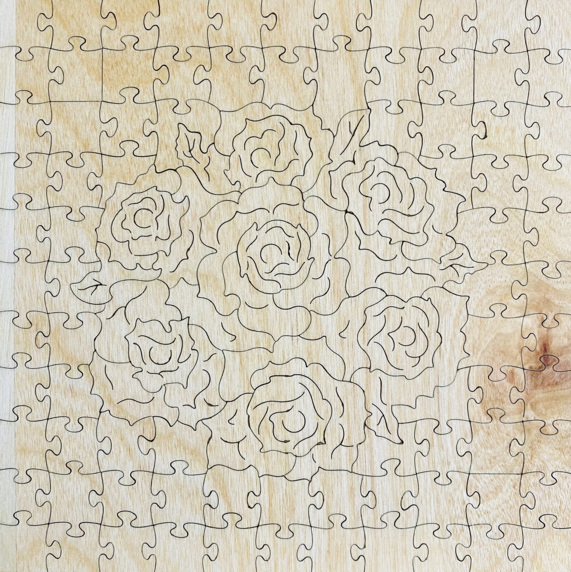 Zen Puzzles Red Rose back