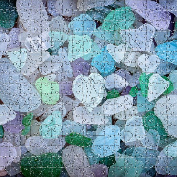 Sea Glass Large Wooden Jigsaw Puzzle Composite 1000x1000
