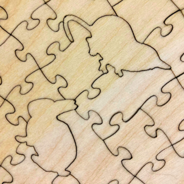 Zen Puzzles- Close up on figural pieces
