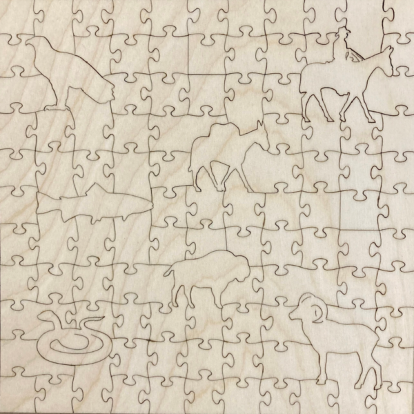 Zen Puzzles- Back of Grand Canyon Puzzle