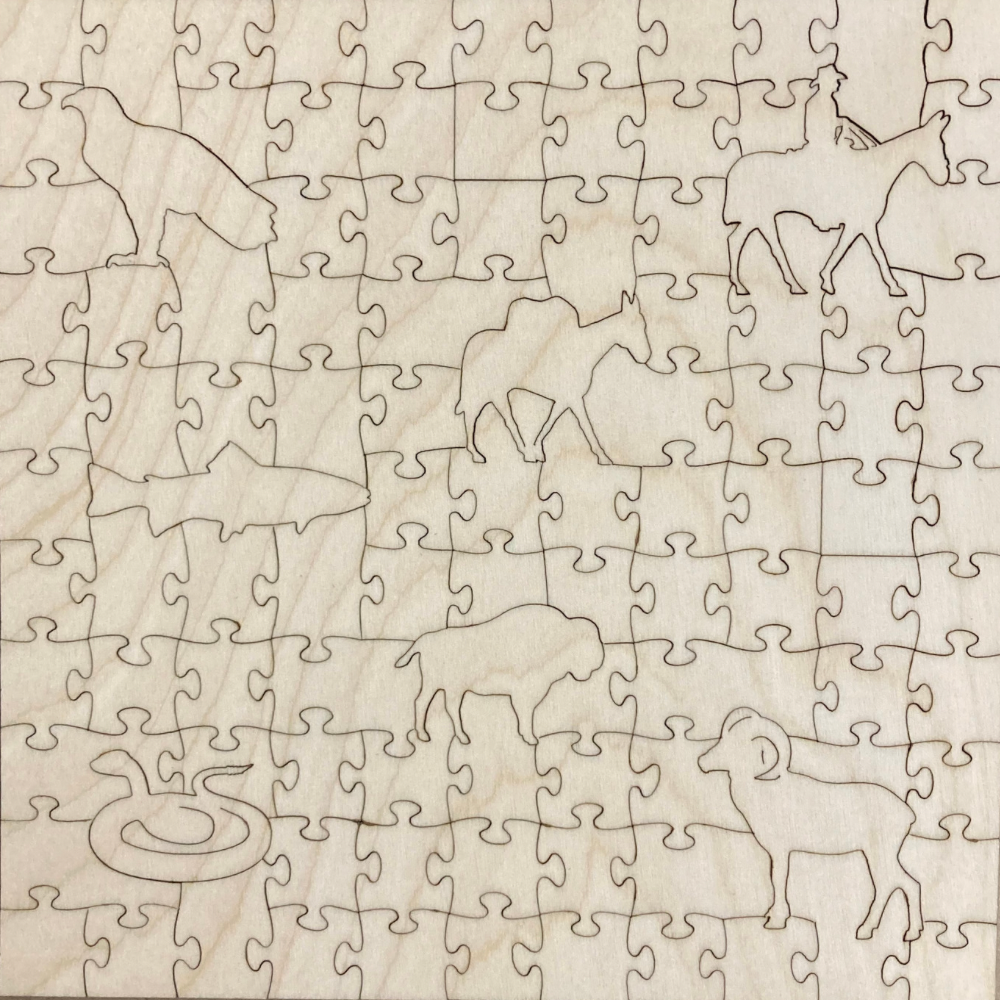 Zen Puzzles- Back of Grand Canyon Puzzle